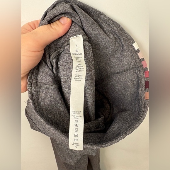 NWOT Lululemon Take A Hint Ombré Tight In Heather Size 4 - Picture 6 of 7